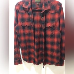 Lucky brand classic fit flannel size s